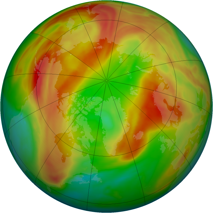 Arctic ozone map for 17 March 2007